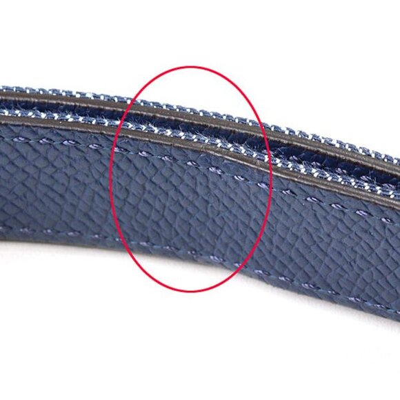 Hermes Belt Kelly Jean 18 PM Epson Denim Blue Series Silver Hardware main image 4